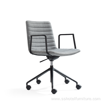 Grey Office Visitor Executive Swivel Office Chair